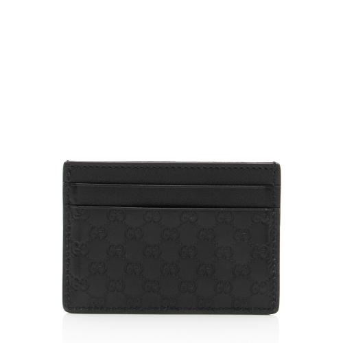 Gucci Microguccissima Leather Signature Card Case