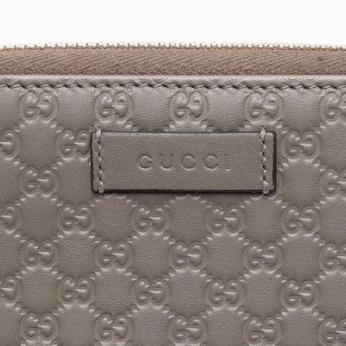 Gucci Microguccissima Leather Zip Around Wallet