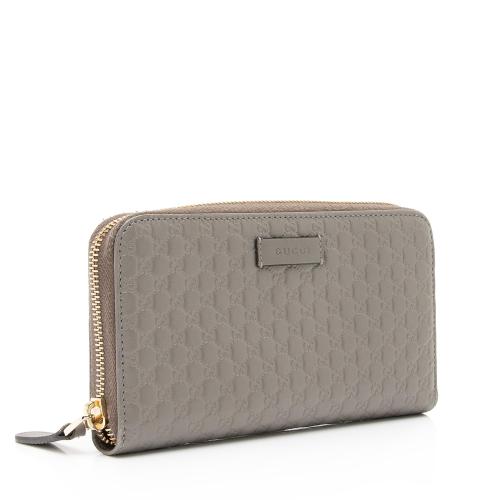 Gucci Microguccissima Leather Zip Around Wallet
