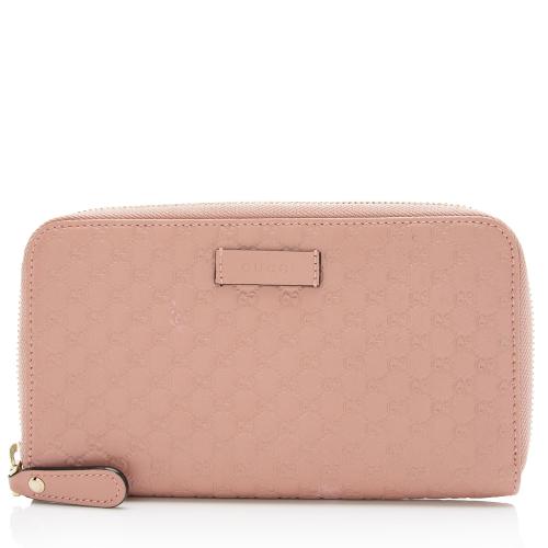 Gucci Microguccissima Leather Zip Wallet