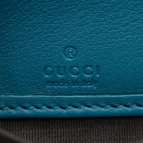 Gucci Patent Microguccissima Leather Nice Zip Around Wallet