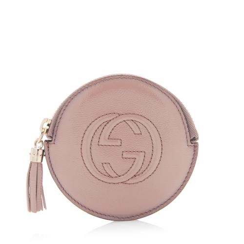 Gucci Patent Leather Soho Round Coin Purse