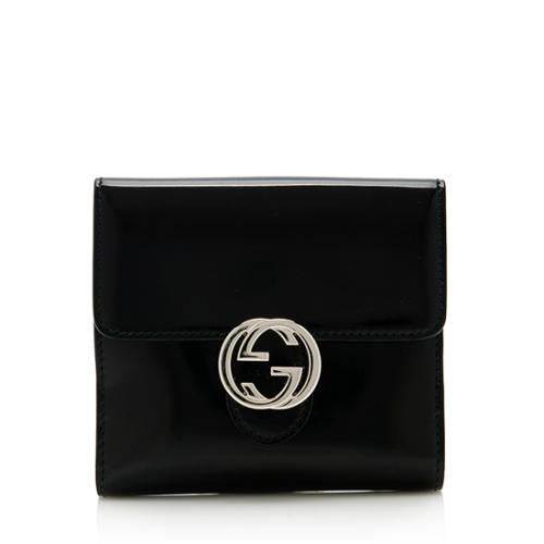 Gucci Polished Leather Icon French Wallet