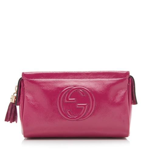 Gucci Soft Patent Leather Soho Cosmetic Case