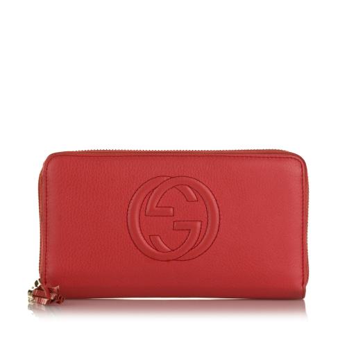 Gucci Soho Zip Around Continental Wallet