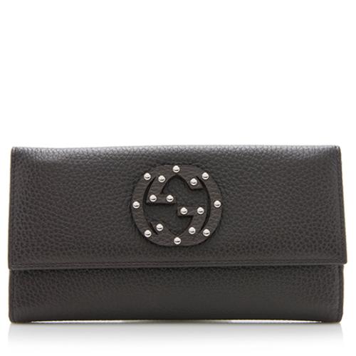 Gucci Studded Leather Soho Continental Wallet