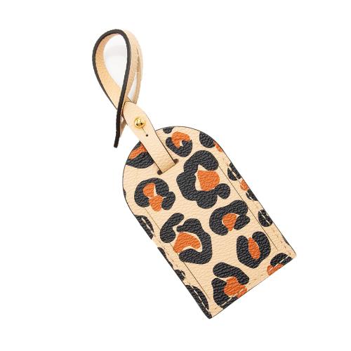 Louis Vuitton Coated Canvas Leopard Luggage Tag