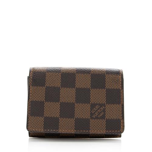 LOUIS VUITTON DAMIER EBENE BUSINESS CARD