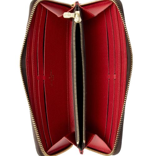 vuitton clemence wallet red