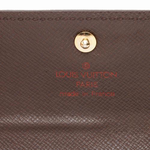 Authentic Louis Vuitton Monogram Porte Monnaie Plat M61930 Coin Purse  100910