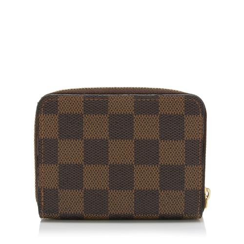 Louis Vuitton Damier Ebene Dark Brown Zippy Wallet - A World Of