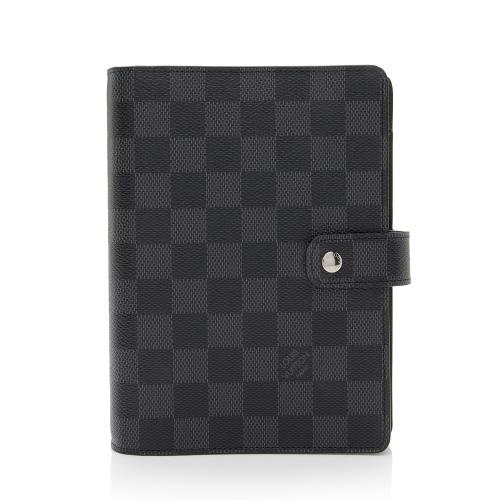 Louis Vuitton Black x Grey Damier Graphite Card Case Wallet Insert