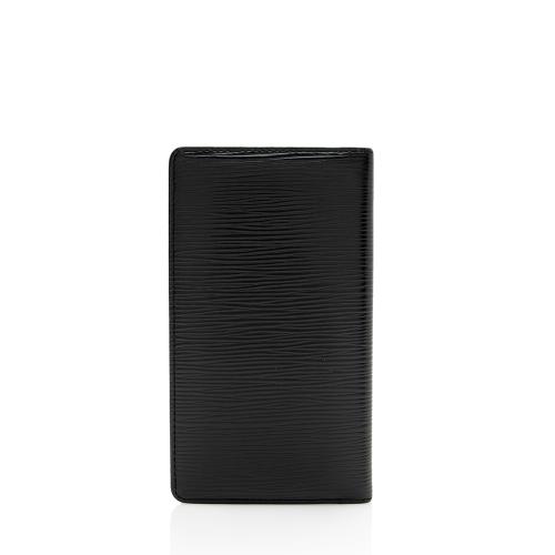 Louis Vuitton Black Epi Leather Checkbook Wallet Louis Vuitton