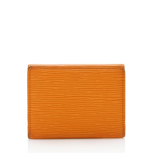 Louis Vuitton Orange Large Wallet in Epi Leather