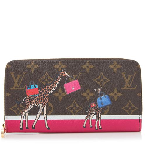 Louis Vuitton Limited Edition Animation Giraffe Monogram Canvas Zippy Wallet 