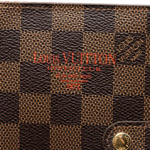 Louis Vuitton Limited Edition Damier Ebene Trunks and Locks Small Agenda Cover