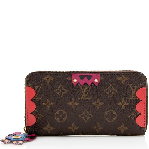 Louis Vuitton Limited Edition Monogram Canvas Totem Zippy Wallet 8863