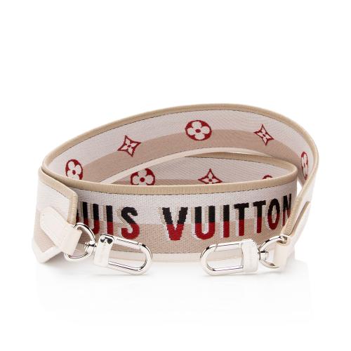 Louis Vuitton Jacquard Speedy 20 Bandouliere Shoulder Strap Beige