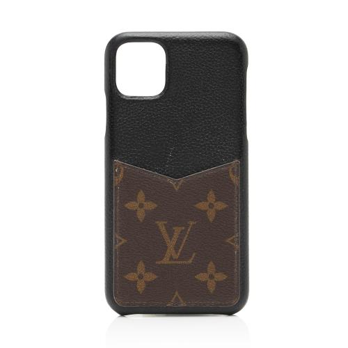 Louis Vuitton Monogram Canvas Calfskin Pro Max Bumper iPhone 11 Case