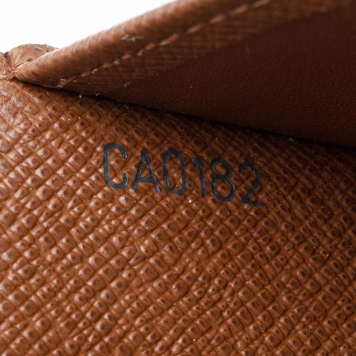 Louis Vuitton Checkbook Cover Monogram Canvas Brown 1280221