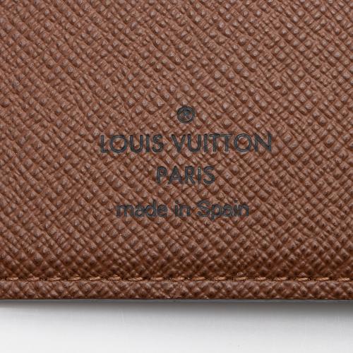 LOUIS VUITTON checkbook and card credits canvas large Monograme