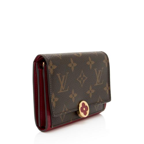 Louis Vuitton Monogram Canvas Flore Compact Wallet