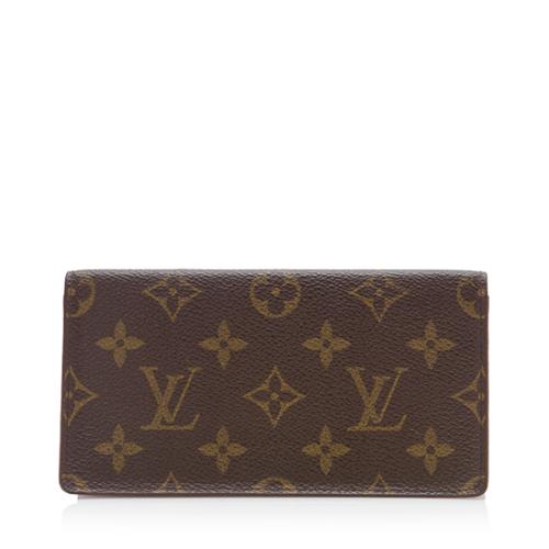 Louis Vuitton Monogram Canvas Simple Checkbook Cover w/ Box &
