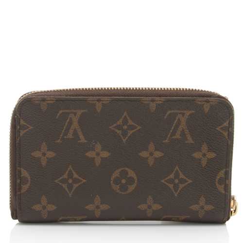 Louis Vuitton Monogram Canvas Vertical Compact Zippy Wallet