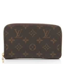 Louis Vuitton Monogram Canvas Vertical Compact Zippy Wallet