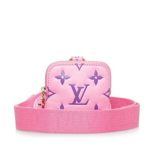 Louis Vuitton Pink Monogram Leather Multi-Pochette Lanyard Key