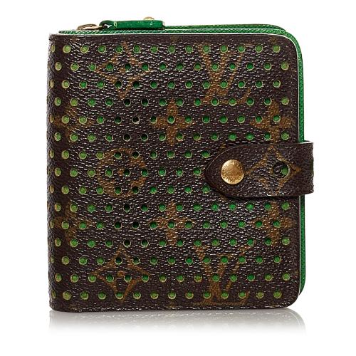 Louis Vuitton Monogram Perforated Compact Zipped Wallet