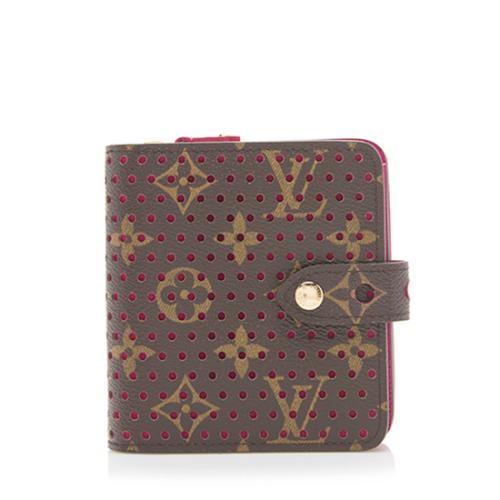 Louis Vuitton Limited Edition Monogram Perforated Compact Zippy Wallet