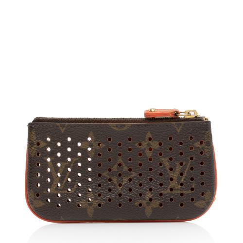 Louis Vuitton Perforated Monogram Canvas Key Pouch, Louis Vuitton  Small_Leather_Goods