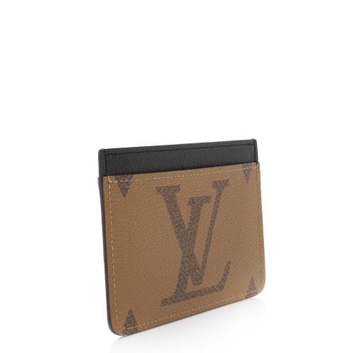 Louis Vuitton LV Side-up Card Holder Monogram Reverse autres Toiles Monogram