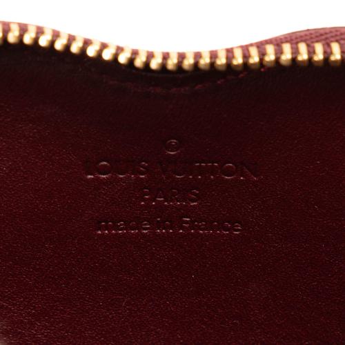 Louis Vuitton Vernis Rayures Heart Coin Pouch