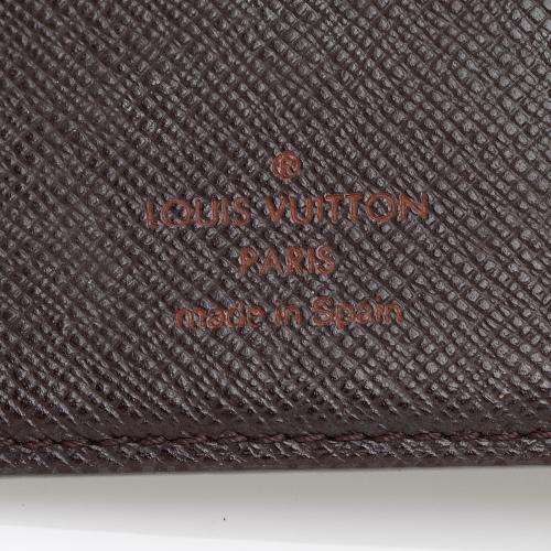 Louis Vuitton Vintage Damier Ebene Small Ring Agenda Cover