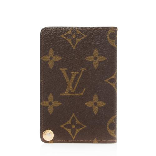 Louis Vuitton Vintage Monogram Canvas Card Holder Brown