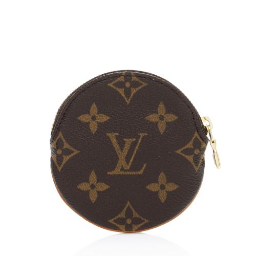 Louis Vuitton Vintage Monogram Canvas Round Coin Pouch