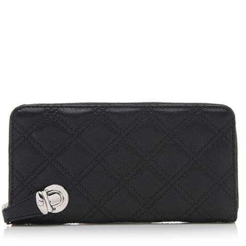 Marc Jacobs Quilted Leather Continental Wallet 