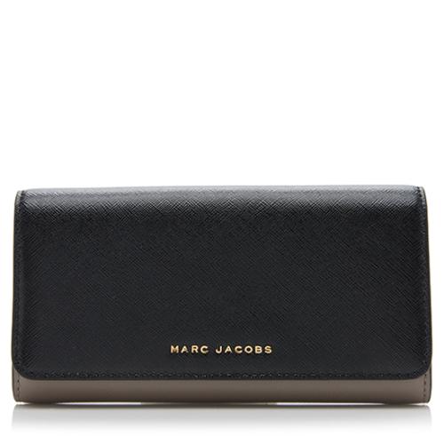 Marc Jacobs Saffiano Leather Bicolor Wallet 