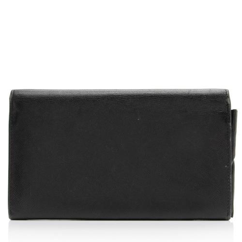 Prada Saffiano Leather Continental Wallet