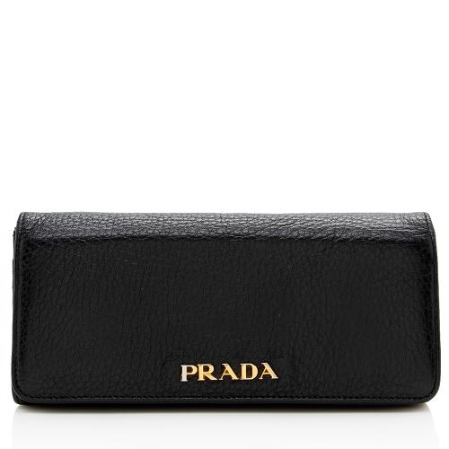 Prada Vitello Daino Long Wallet