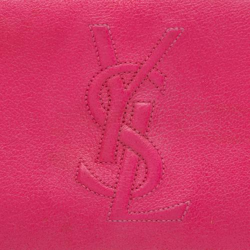 Saint Laurent Leather Monogram Belle du Jour Zip Around Wallet