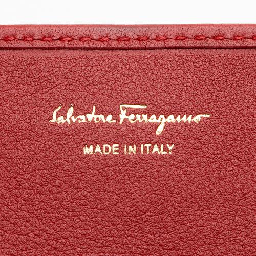 Salvatore Ferragamo Leather Gancini Continental Wallet