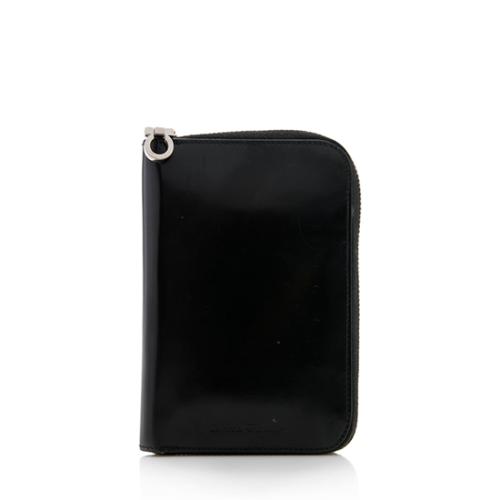 Salvatore Ferragamo Leather Zip Around Wallet