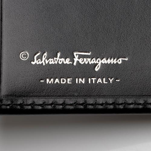 Salvatore Ferragamo Shiny Calfskin Gancini Long Wallet - FINAL SALE
