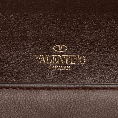 Valentino Leather Rockstud Wristlet