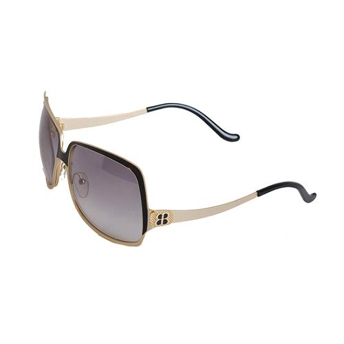 Balenciaga Two-Tone Square Sunglasses