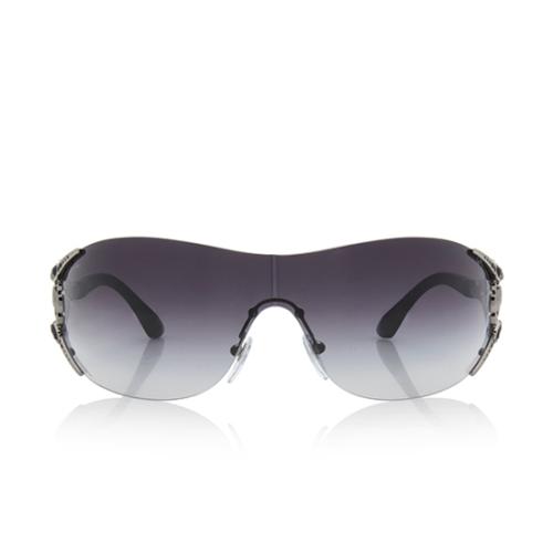 Bulgari Limited Crystal Shield Sunglasses 