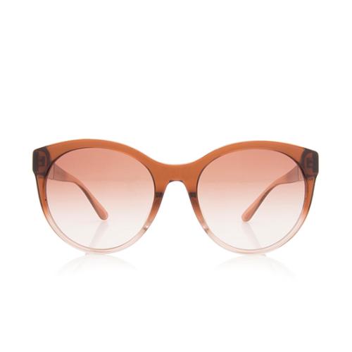 Burberry Check Round Sunglasses 